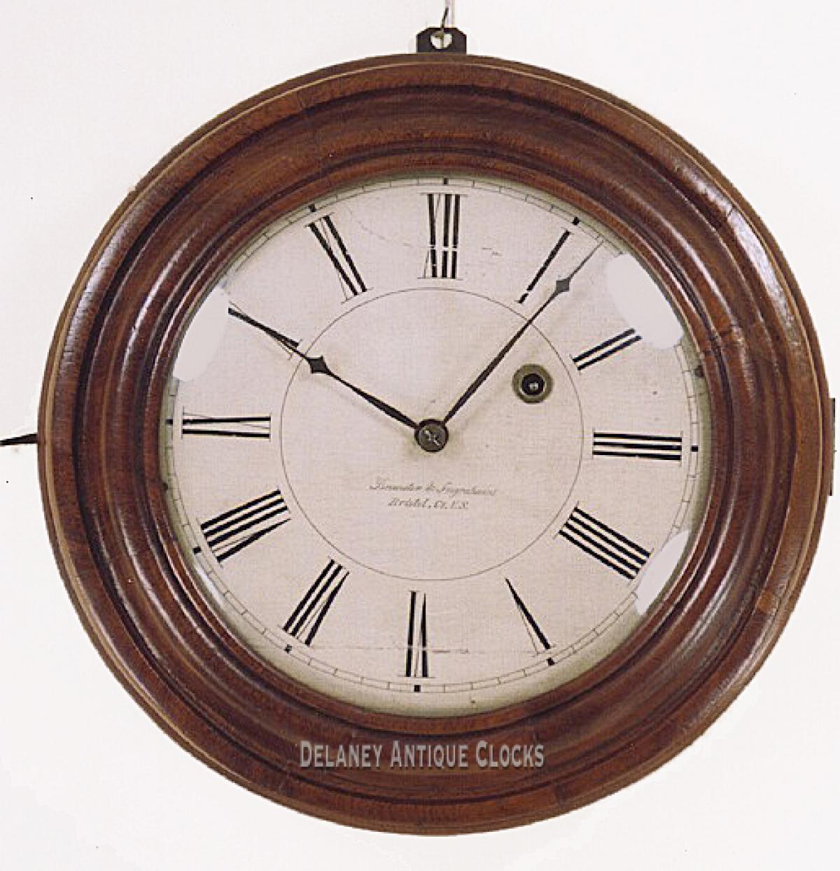 Brewster & Ingraham Gallery Timepiece. This is a wall clock. JJ-272. |  Delaney Antique Clocks